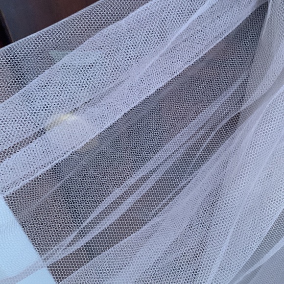 Jenny Yoo collection bridesmaid dress. Mink grey, tulle. - Picture 6 of 8